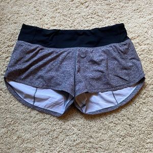 Lululemon speed up shorts size 4 in grey